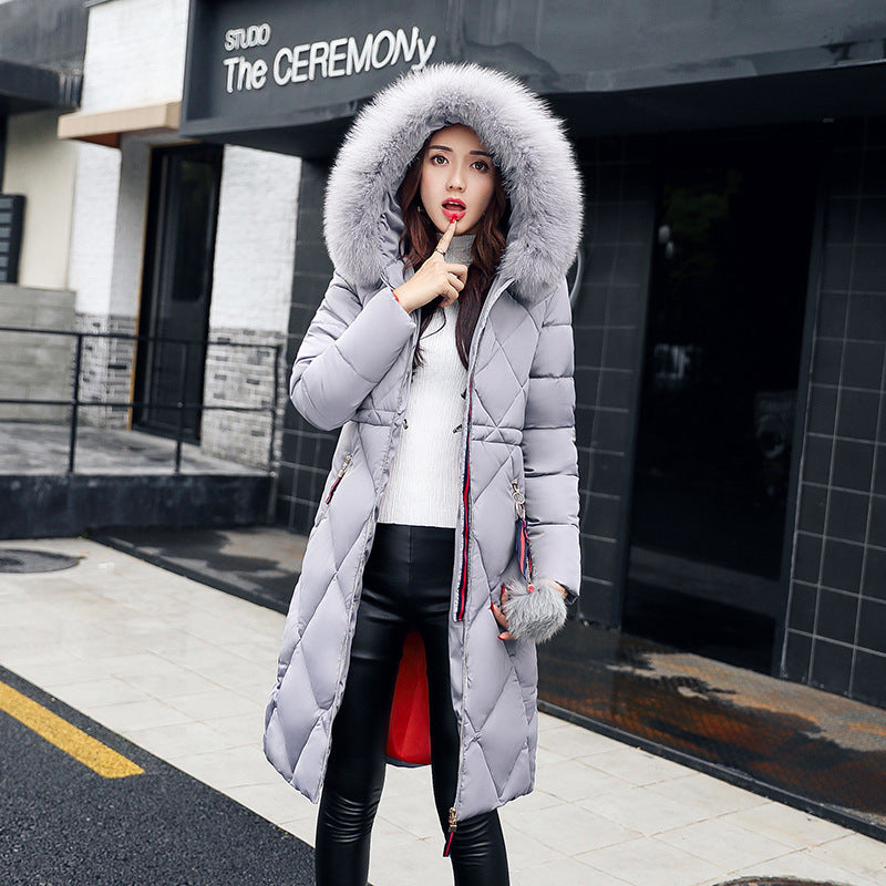 Korean Style Overknee Cotton-Padded Coat