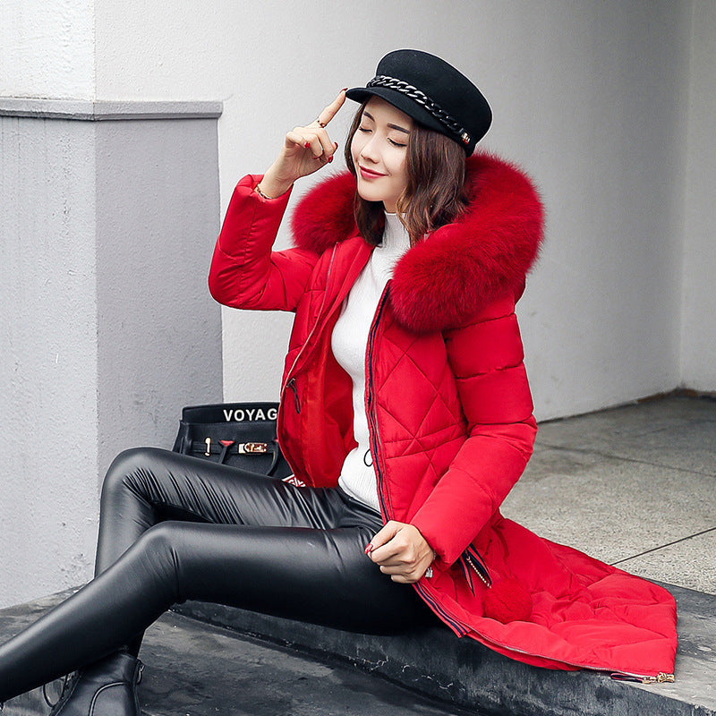 Korean Style Overknee Cotton-Padded Coat