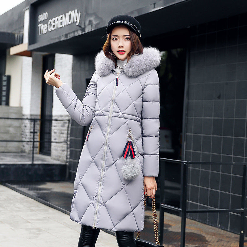 Korean Style Overknee Cotton-Padded Coat