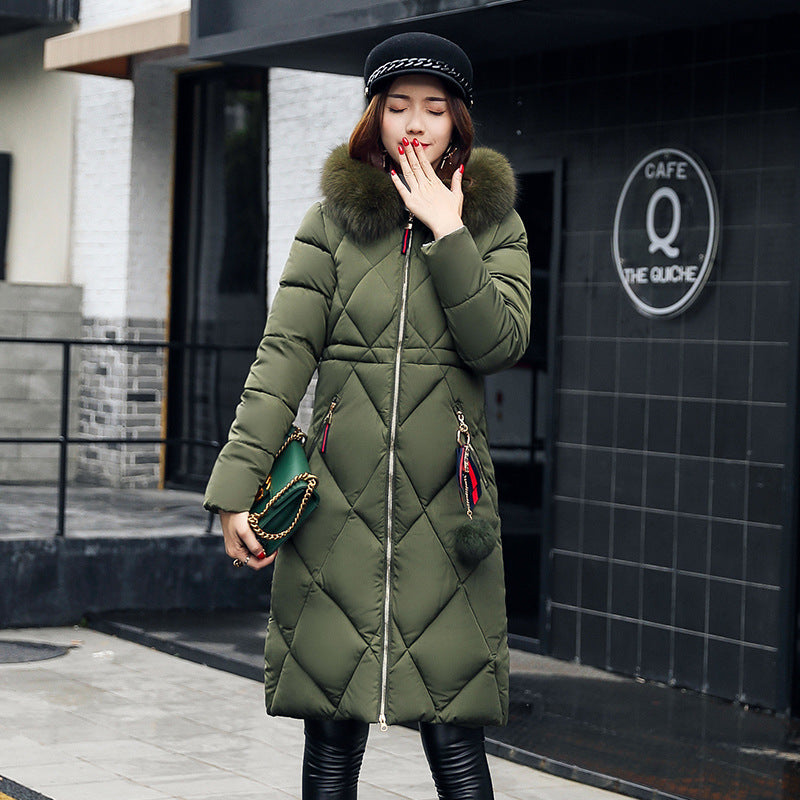 Korean Style Overknee Cotton-Padded Coat