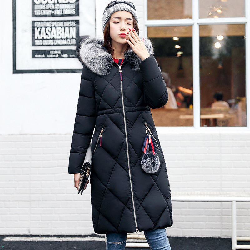 Korean Style Overknee Cotton-Padded Coat