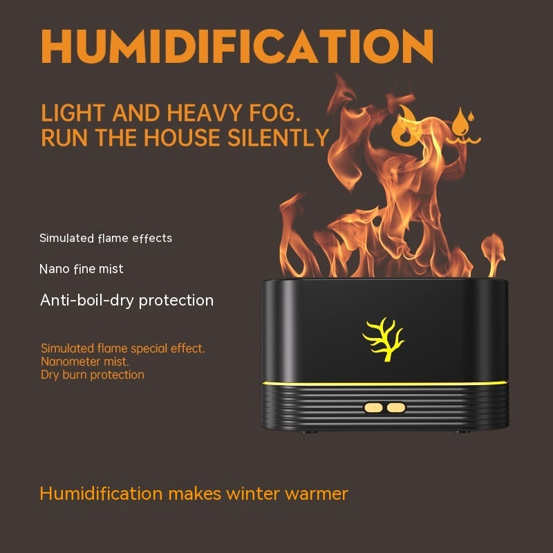 USB Flame Humidifier Aroma Diffuser