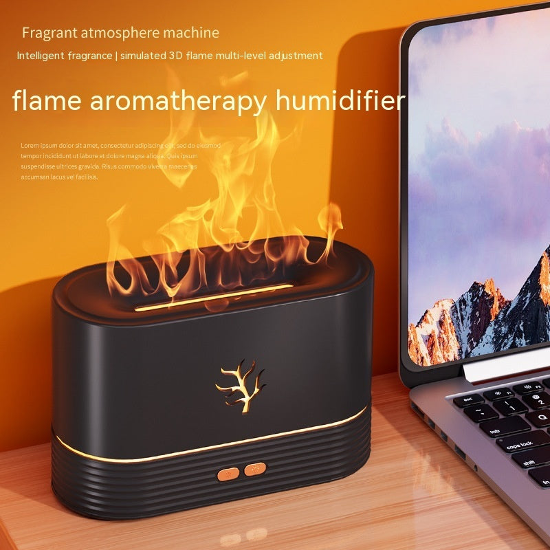 USB Flame Humidifier Aroma Diffuser