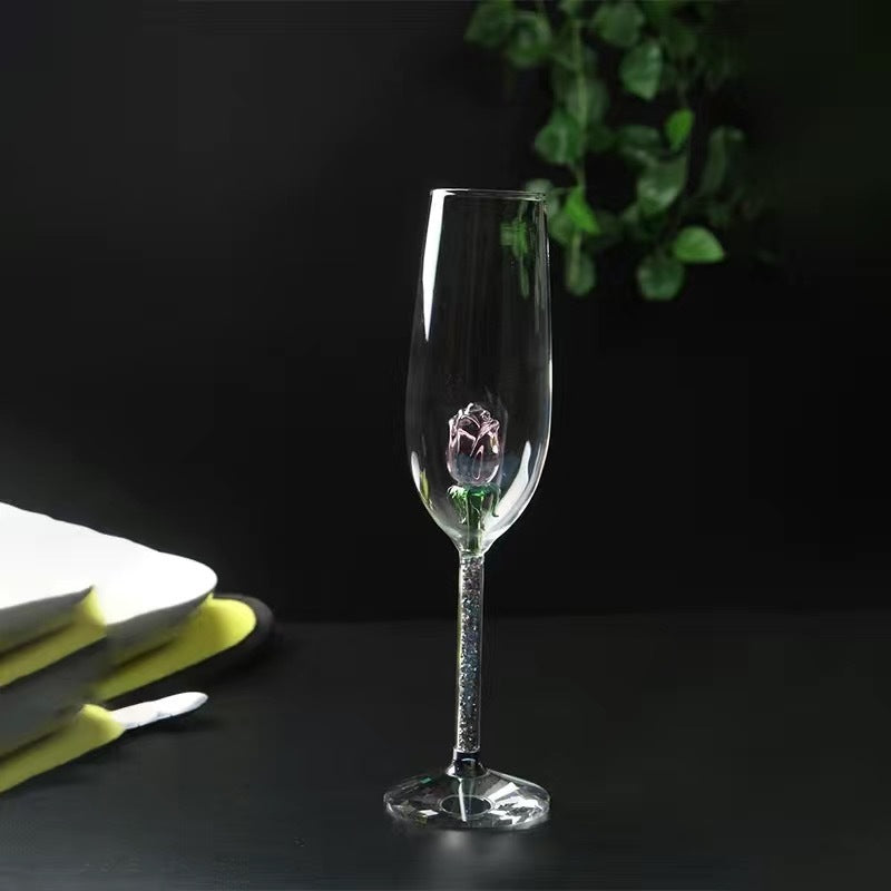 Rose Champagne Glass Simple Fashion Glass