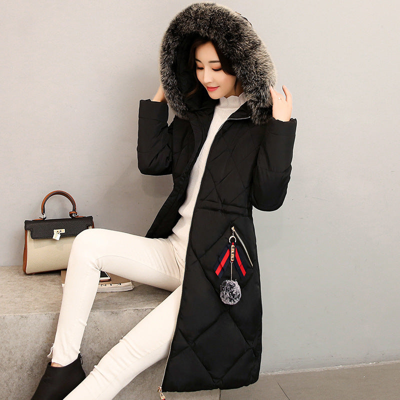 Korean Style Overknee Cotton-Padded Coat